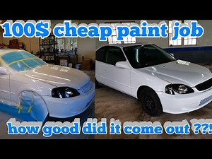100$ cheap paint job