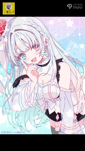 Sparkly Anime Coloring! Skeb Illustration #illustrationmaking #clipstudiopaint #drawingtutorial #...