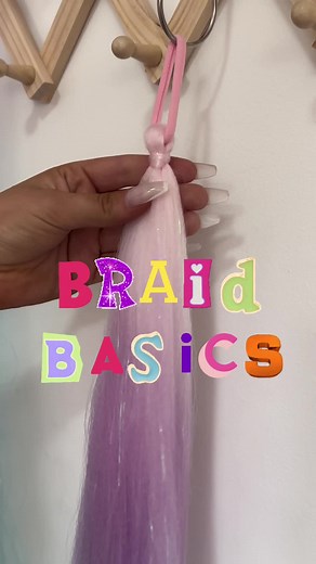 braid basics ep 1: attaching to the hair tie 🫶🏻 #braids #braiding #tutorial #tutorials #howto #ravebraids #festivalbraids #hairstyle