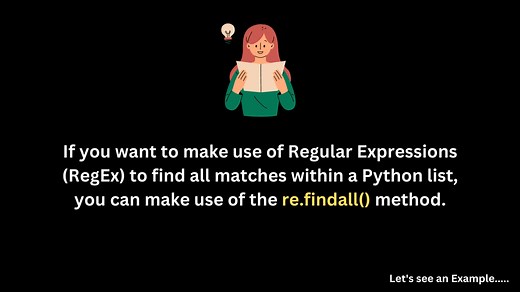 Python Regular Expression to Find All Matches in List