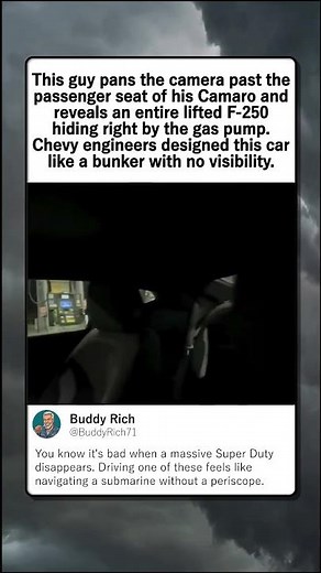 LIFTED F250 VANISHES IN CAMARO BLIND SPOT