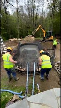 Building a Swimming Pool in the Forest 🌲 | Satisfying Construction #shorts