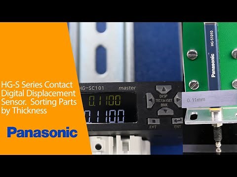Panasonic Contact Digital Displacement Sensor Demonstration