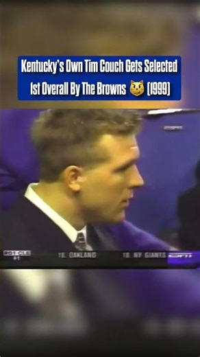 Throwback to when Kentucky Alum Tim Couch was the #1 overall selection in the 1999 NFL Draft 🔥