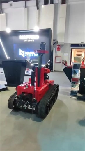 Guoxing fire fighting robot is succeed in participation in Dubai Intersec. #firefighting #firerescue