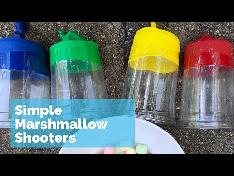 Simple Marshmallow Shooters - fun, kids outdoor activity