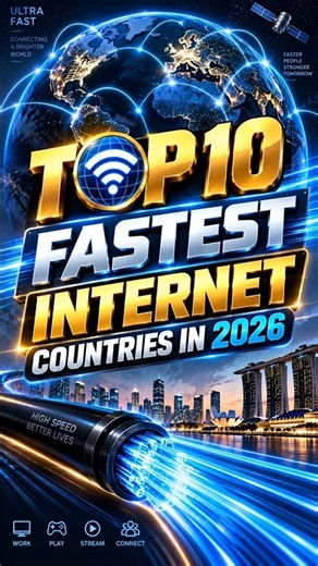 Top 10 Countries with the Fastest Internet in the World in 2026 ⚡🌐