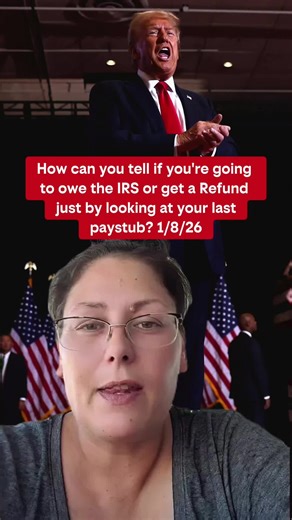 How to tell how big of a tax refund you're going to get or if you'll owe just by looking at your last pay stub #taxesmadeeasy #taxesmadesimple #taxtipsandtricks #taxrefundtips #taxtips