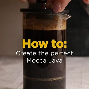 2.4K views · 24 reactions | The perfect Mocca Java Pre-heat your plunger (French Press) with hot water. Add one and a half (10g) level tablespoons of House of Coffees Mocca Java. Slowly add 200ml hot water. Leave for 2 minutes, then stir a few times, leaving a further minute. Slowly press down on the plunger and then enjoy | House of Coffees | Facebook