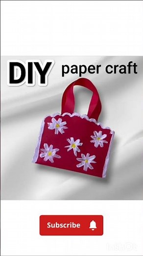 "Easy Paper Purse Craft Tutorial | DIY Mini Paper Bag Purse | Cute Handbag Craft for Kids"