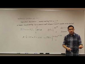 Probability Density Function: Exponential Distribution - Example