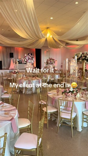 Wedding reception room reveal 😆