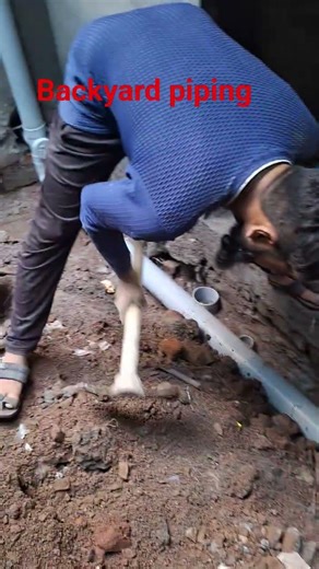how to adjust backyard pipe installation,short space extra lines,#plumbing #plumbingtime #plumber