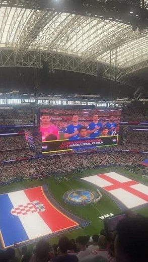 Croatia national anthem Lijepa naša domovino vs England