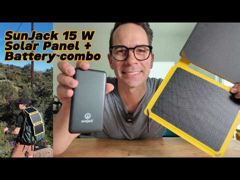 This the Most Efficient Small Portable Solar Setup! SunJack 15W Panel Kit Test & Review
