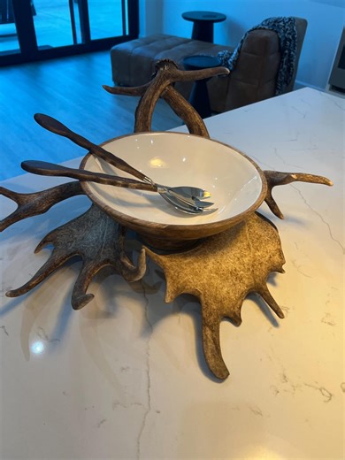 Matched Fallow Deer Antlers Mounted Together – Rustic Table Centerpiece or Display Stand, Ethically Sourced - Etsy