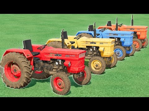 Washing Work With FIAT Special Tractors Of Colors | Farming Simulator 22