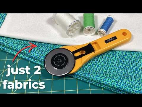 I Only Used Two Fabrics for This Quilt (And It’s a Weekend Project!)