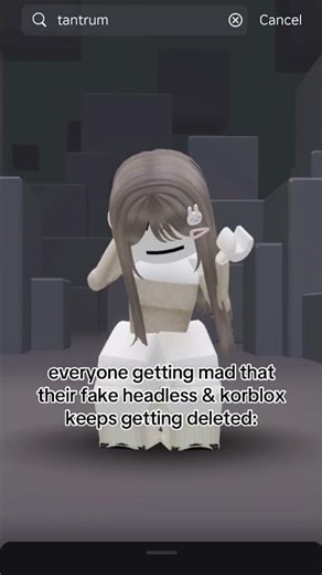 Game/Group: JennysUGC | Everyone mad their fake headless is getting deleted 😭 Me: months strong 💀