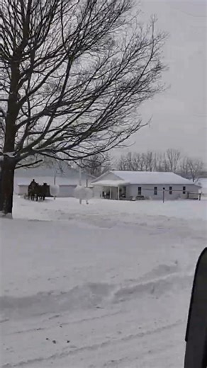 Amish Country Drive - Amish Snow Plow Driver