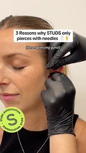 Studs on Instagram: "Visit Studs for stress-free ear piercings with single-use needles (never piercing guns) for better safety, precision, and healing! 瑱❤️‍啕 Find a Studs Studio near you on studs.com and book your next appointment ✨ (Walk-ins are welcomed at each location!)"