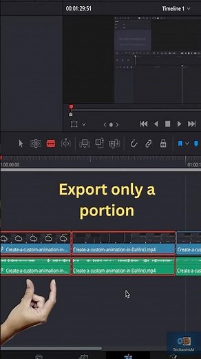 How to export a section of your TIMELINE | Davinci Resolve | #davinciresolve #tutorial