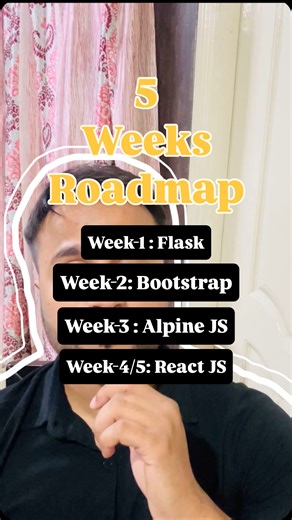 Centipede on Instagram: "5 Week Web Development Plan Recommended Youtube Courses 1. Flask Tutorials- Tech with Tim 2. ⁠Flask Tutorials - Corey Schafer 3. ⁠Bootstrap in Flask - Code with Josh 4. ⁠Alpine.JS Crash Course - Traversy Media 5. Rapid Development with Flask, TailwindCSS, HTMX and Alpine JS - FlaskCon 6. ⁠ReactJS Tutorials for Beginners - Codevolution 7. ⁠Working with React JS and Flask Python - CodeWith J —Prerequisite— ➡️ Basic Python —Technologies in Roadmap— ➡️ Flask ➡️ Bootstrap ➡️ 