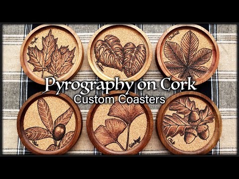 Fun and Easy Pyrography on Cork | Custom Coasters