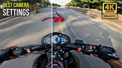 Best GoPro Settings For Motovlogging | Smooth 4k 60fps Footage ✨ Motion Blur Effect #motovlog #rider #ns200 #gopro | Taufik Shaikh