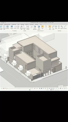 Revit BIM Project | Villa Phasing Animation #revit #bim #architecture