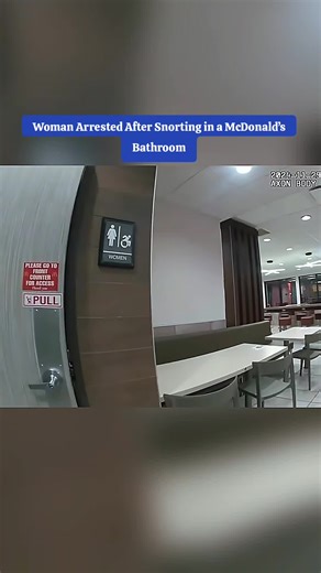 Woman Arrested After Snorting in a McDonald’s Bathroom #cops #copsoftiktok