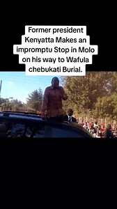 When going to Wafula Chebukati's funeral, people got wind that Uhuru Kenyatta was passing by...they stopped his car. This man is loved... | Steve Waiganjo