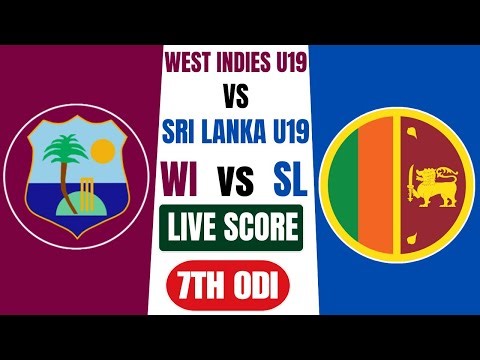 West Indies vs Sri Lanka | WI U-19 vs SL U-19 | 7th ODI | Live Cricket Score & Commentary