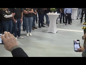 Boston Dynamics dog falls at factory opening