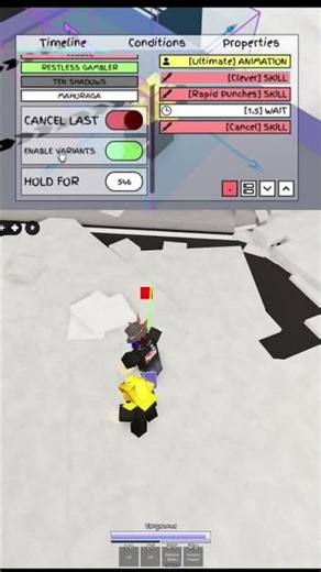 Simple stand barrage for your JJS custom movesets