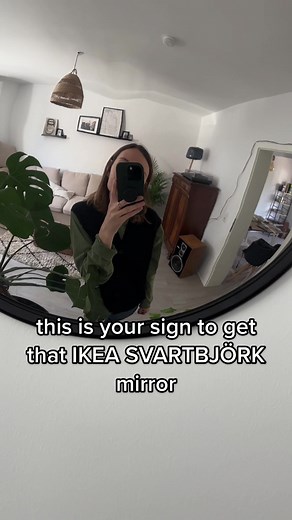 IKEA Svartbjörk Mirror - Round Mirror for Home Decor