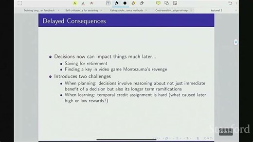 Stanford CS234 Reinforcement Learning I Introduction to Reinforcement Learning I 2024 I Lecture 1 | Vijaykumar Pankhania