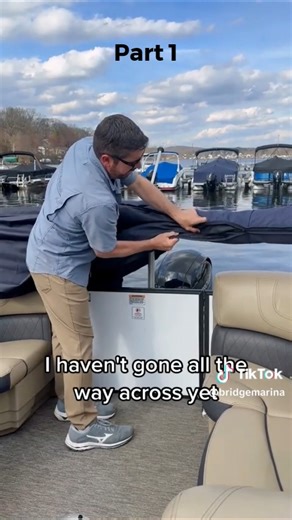 1.3K views | Putting on your bimini cover PART 1 OF 2 #boat #boatingtips #biminitops #pontoonboats #yourbridgetoboating #BOAT #lakehopatcong #bridgemarina | Bridge Marina, Inc. | Facebook
