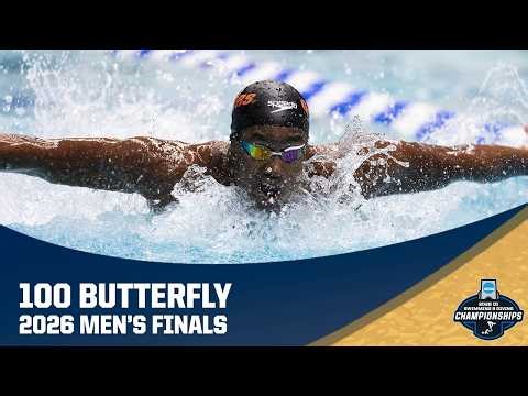 NCAA record in men's 100 butterfly | 2026 NCAA swimming championships