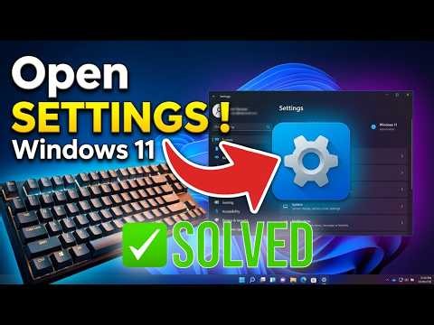How to Open Settings in Windows 11 With Keyboard (Easy)