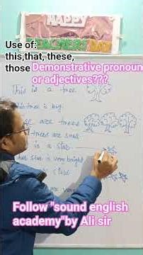Use of: this, that, these, those Demonstrative pronouns or adjectives???#english #englishgrammar