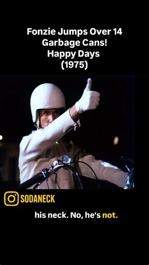 Sodaneck | From Happy Days Season 3, Episode 4 (Fearless Fonzarelli: Part 2, 1975) — Fonzie sets out to prove he can still pull off a daring stunt by... | Instagram
