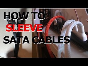 How to Sleeve Sata Cables With PET Sleeving- PC Mods