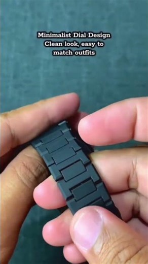 All-Black Classic Number Dial Watch ⌚🖤