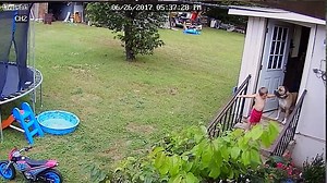 Two year old Mooning Creepy Cops