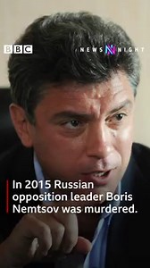 On this day in 2015 Russian opposition leader Boris Nemtsov was assassinated near the Kremlin. Watch the full report: https://bbc.in/386Cngh | BBC Newsnight