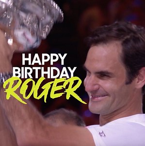 177K views · 589 shares | Never gets old       Celebrating Roger Federer’s birthday in 39 seconds 拾 #AusOpen | Australian Open | Facebook