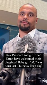 Dak gets candid about his first few days as a father ❤️ Baby MJ was born February 29th, 2024! A leap day baby! 📹 - BriMaranthus | DC4L