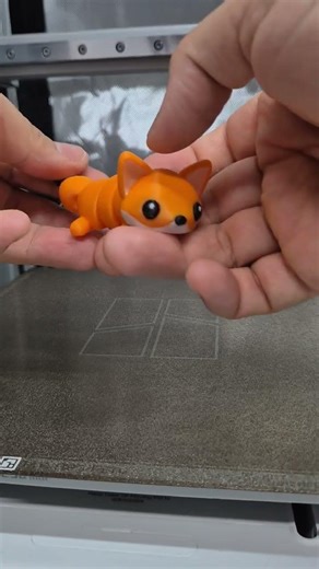 Flexi Fox Keychain – 3D Printed