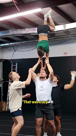 "That was crazy" 💀 #cheer #stunt #fyp #fypシ #cheerleader | cheer stunts